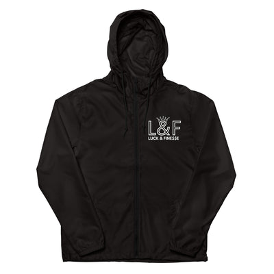 L&F "Logo" lightweight zip up windbreaker