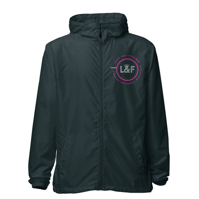 L&F "Logo" Unisex lightweight zip up windbreaker