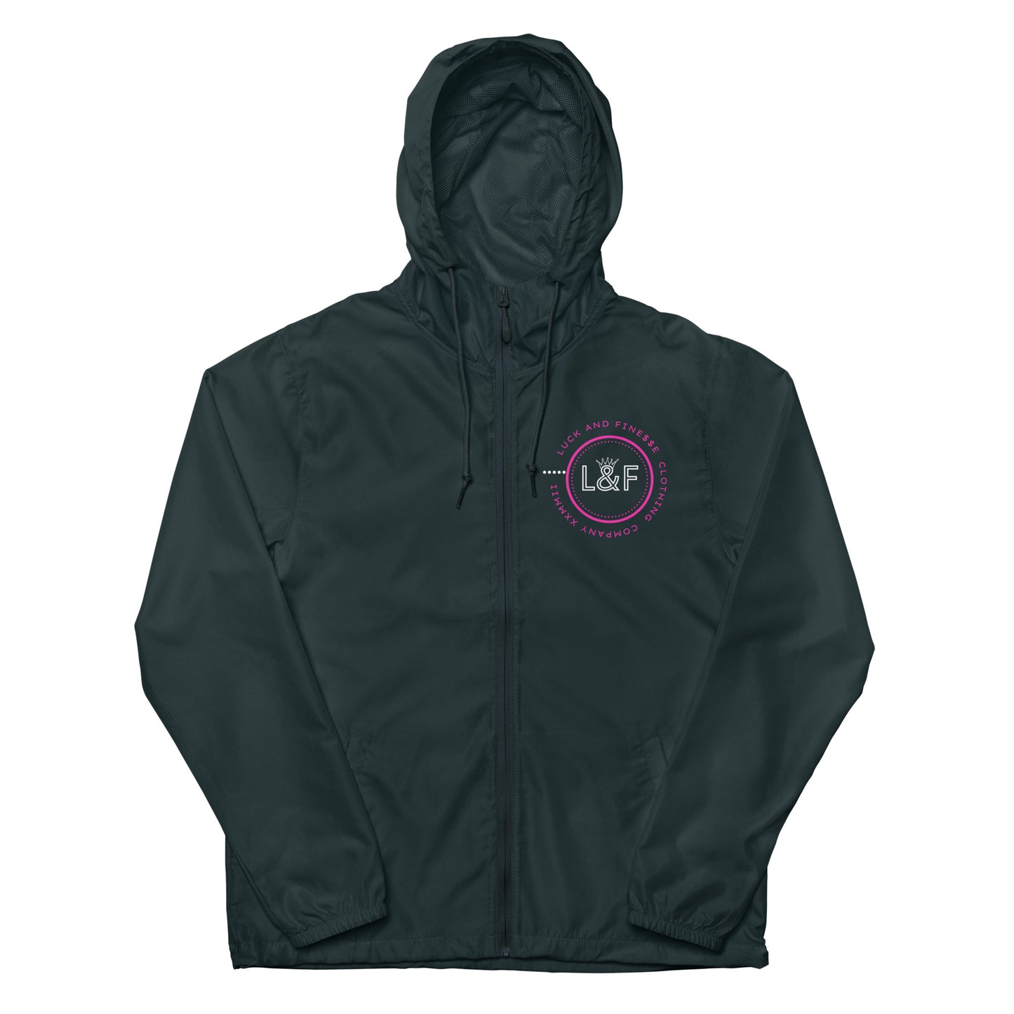 L&F "Logo" Unisex lightweight zip up windbreaker