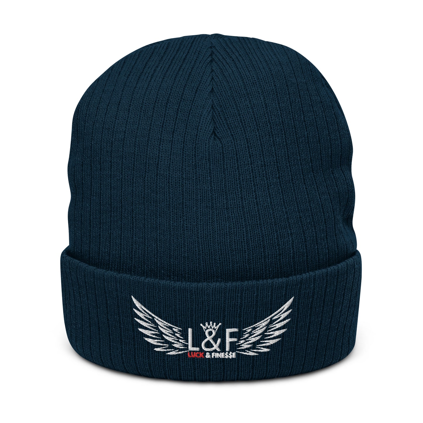 L&F Ribbed Knit Beanie Hat