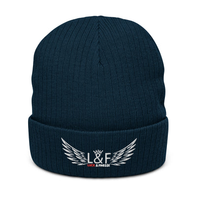 L&F Ribbed Knit Beanie Hat