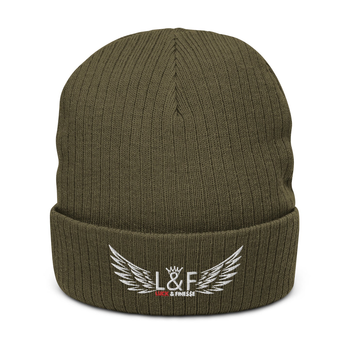 L&F Ribbed Knit Beanie Hat