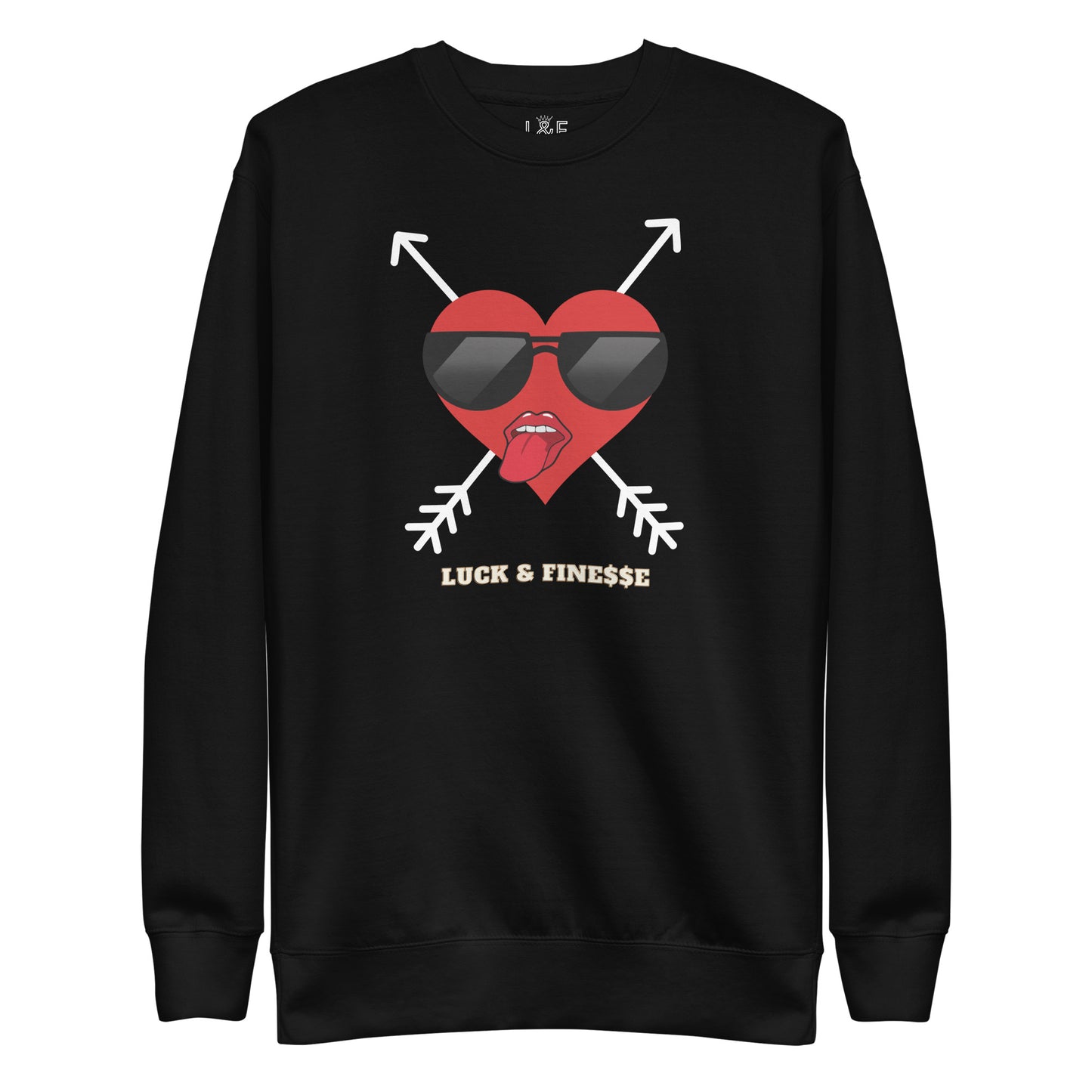 L&F Women's "Flirty Heart" Unisex Premium Sweatshirt