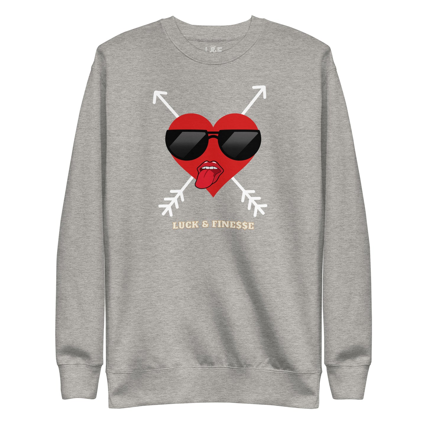 L&F Women's "Flirty Heart" Unisex Premium Sweatshirt