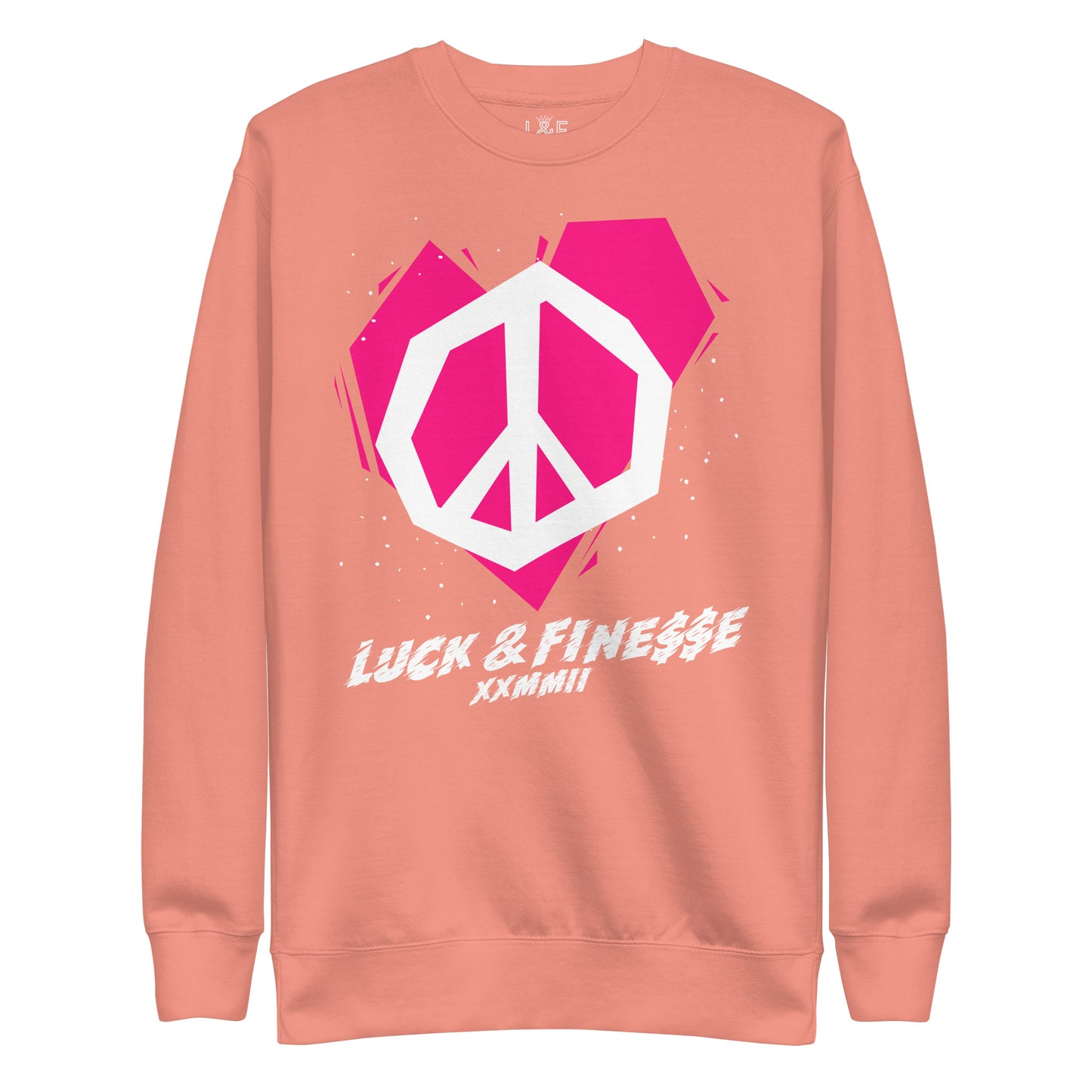 L&F Women's "Peace & Love" Unisex Premium Sweatshirt