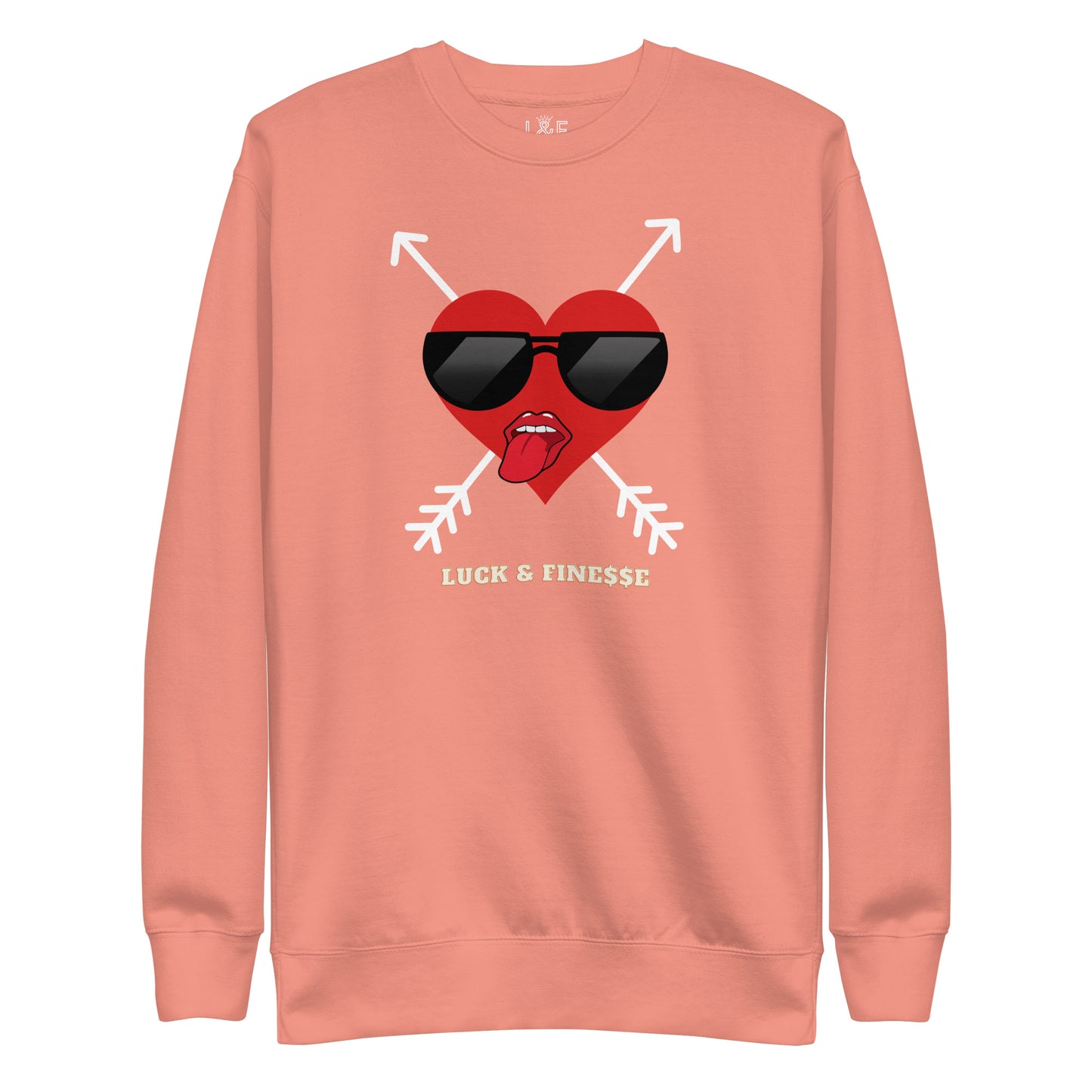 L&F Women's "Flirty Heart" Unisex Premium Sweatshirt