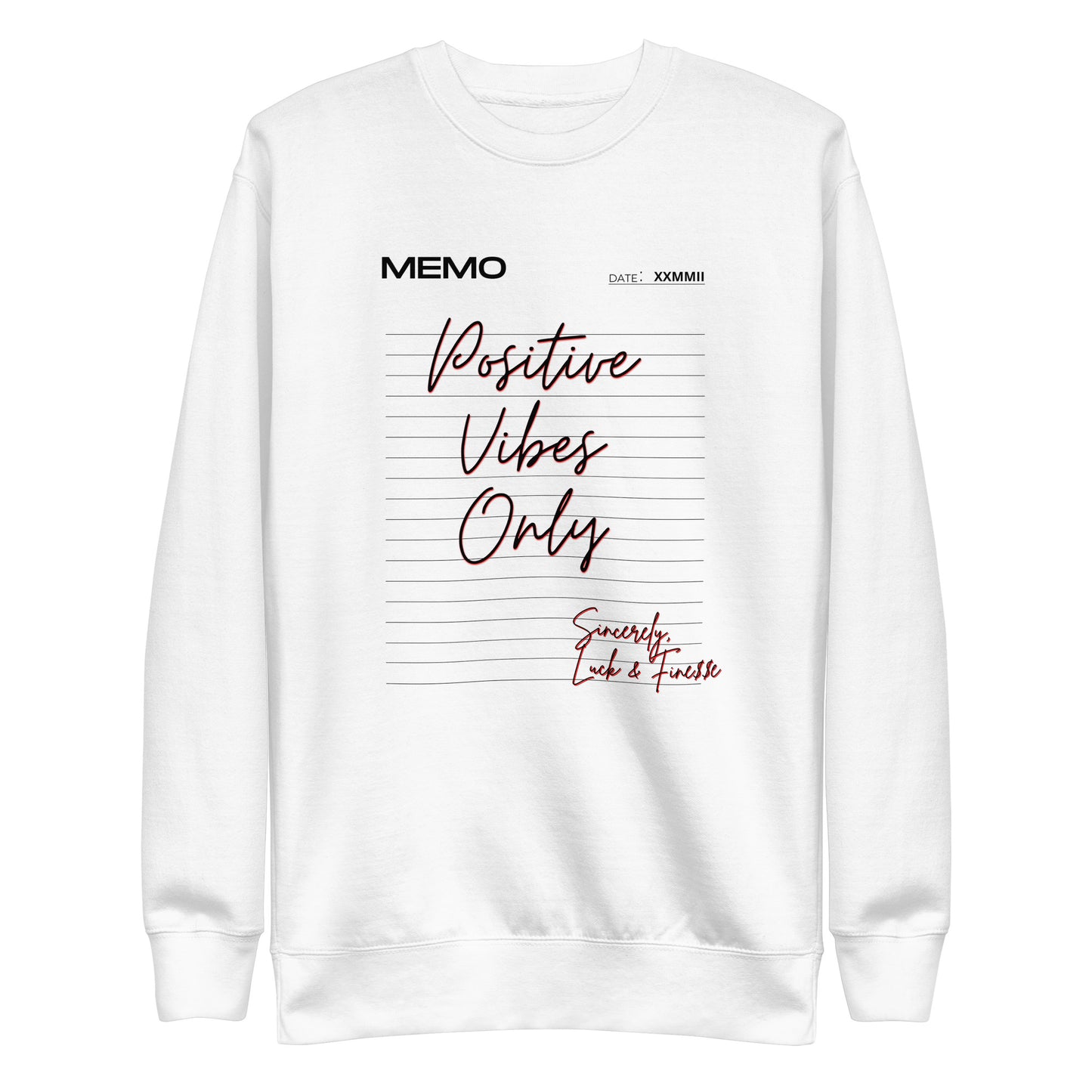 L&F Women's "Positive Vibes Only" Unisex Premium Sweatshirt