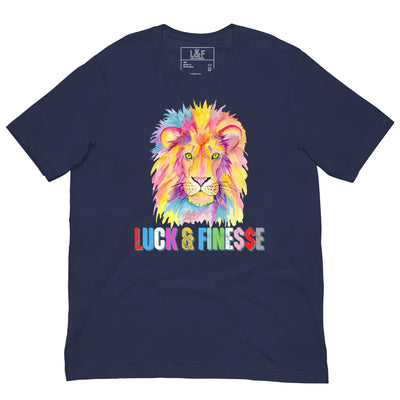 XL&F Men's "Colorful Lion" T-Shirt